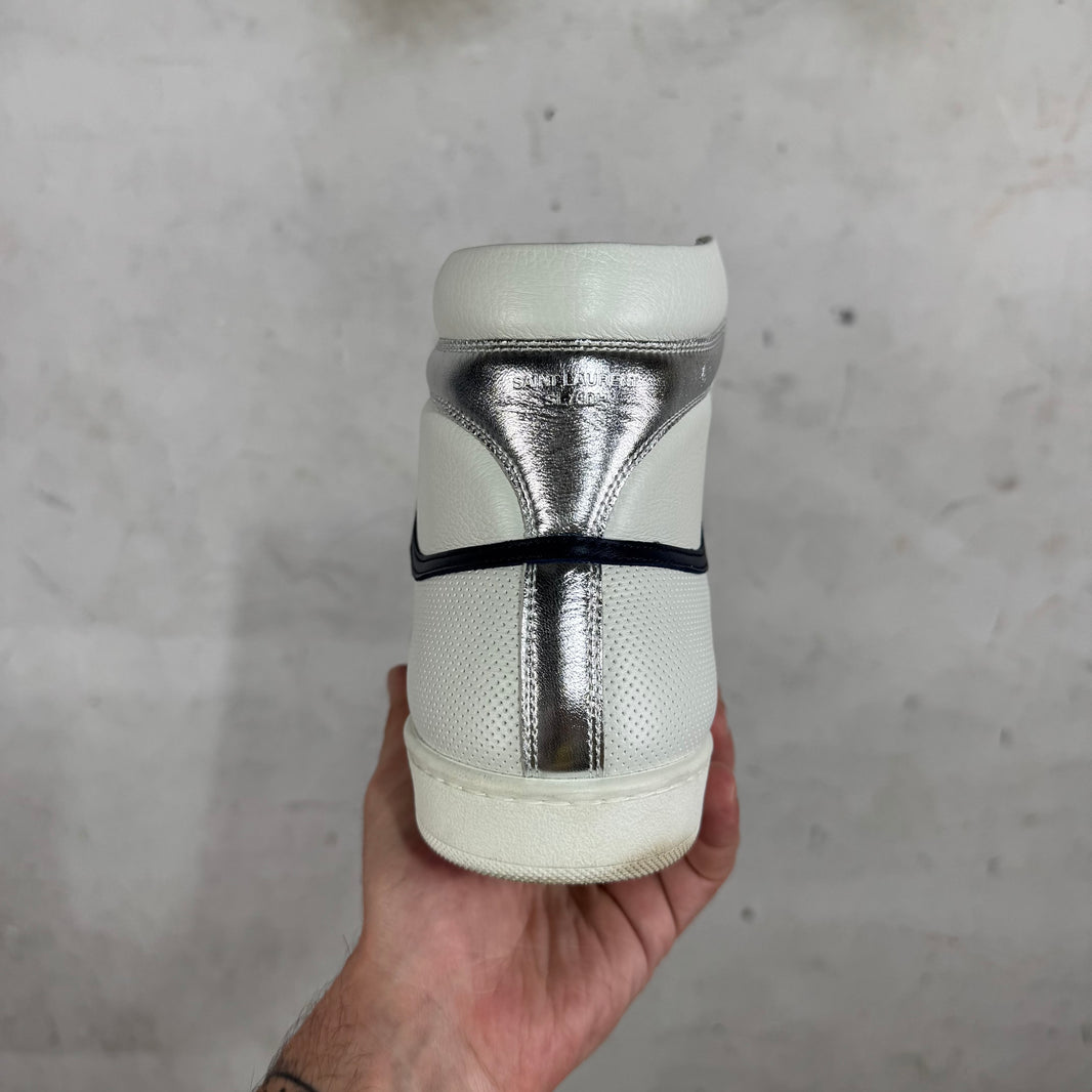 Saint Laurent White/Silver SL/10H Sneakers