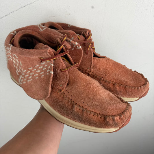 Visvim Pink Suede FBT Sneakers
