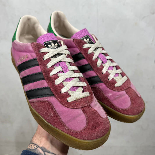 Gucci x Adidas Pink Velour Gazelles