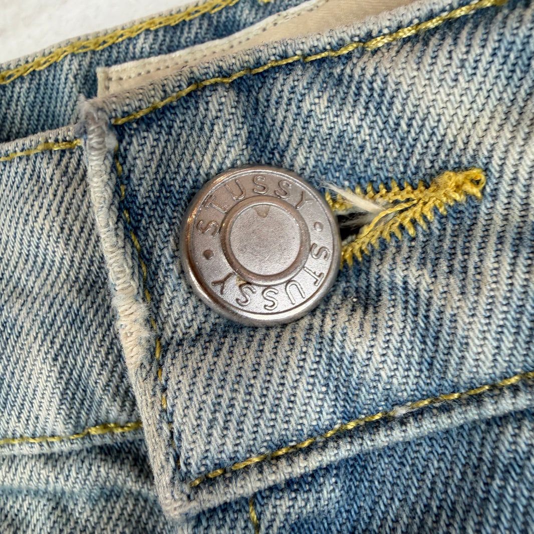 Stussy Light Wash Jean Shorts
