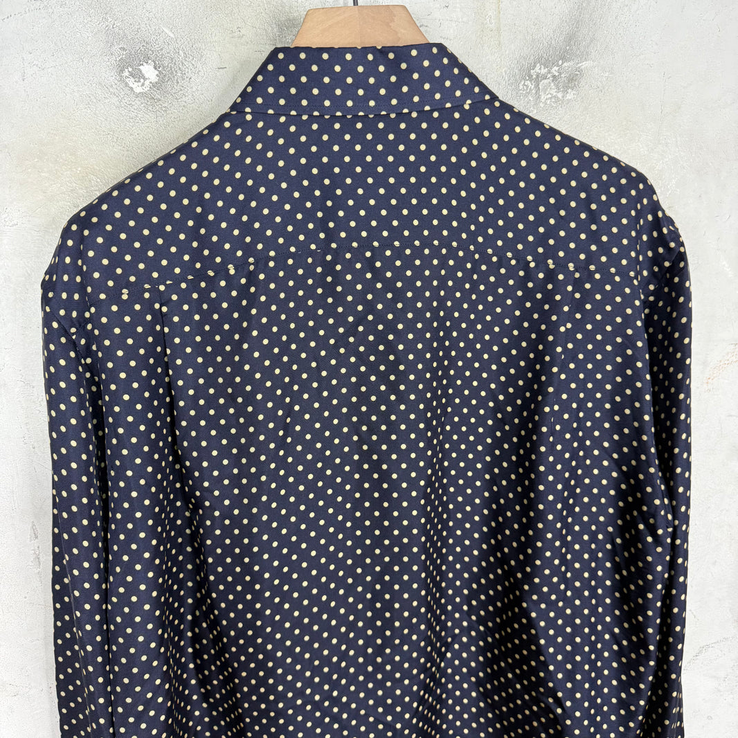 Marc Jacobs Polka Dot Silk Button Up