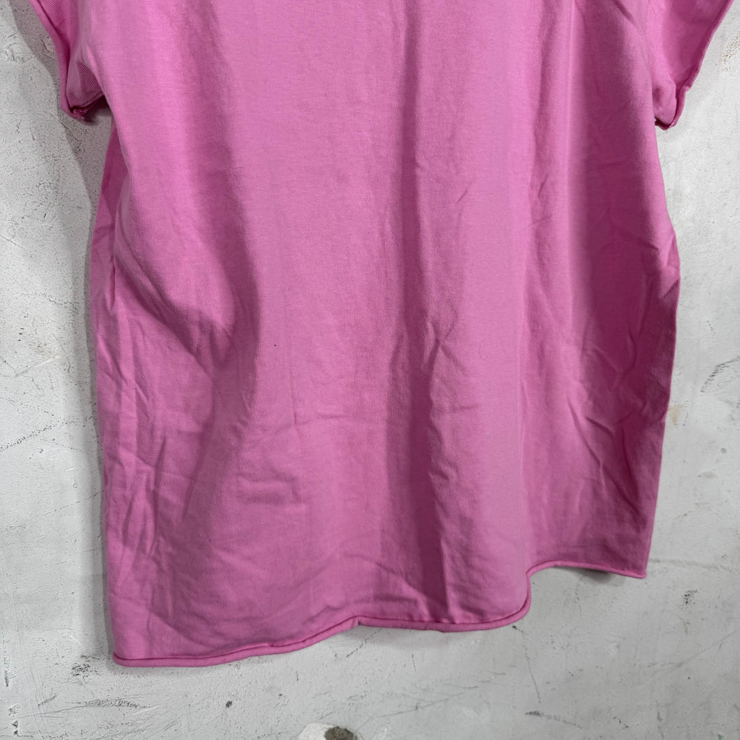 Balenciaga Pink Size Sticker Baby T-Shirt