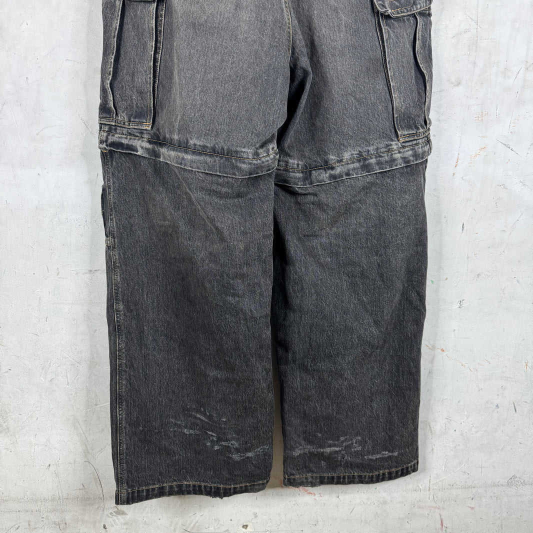 Balenciaga Black Convertible Cargo Jeans