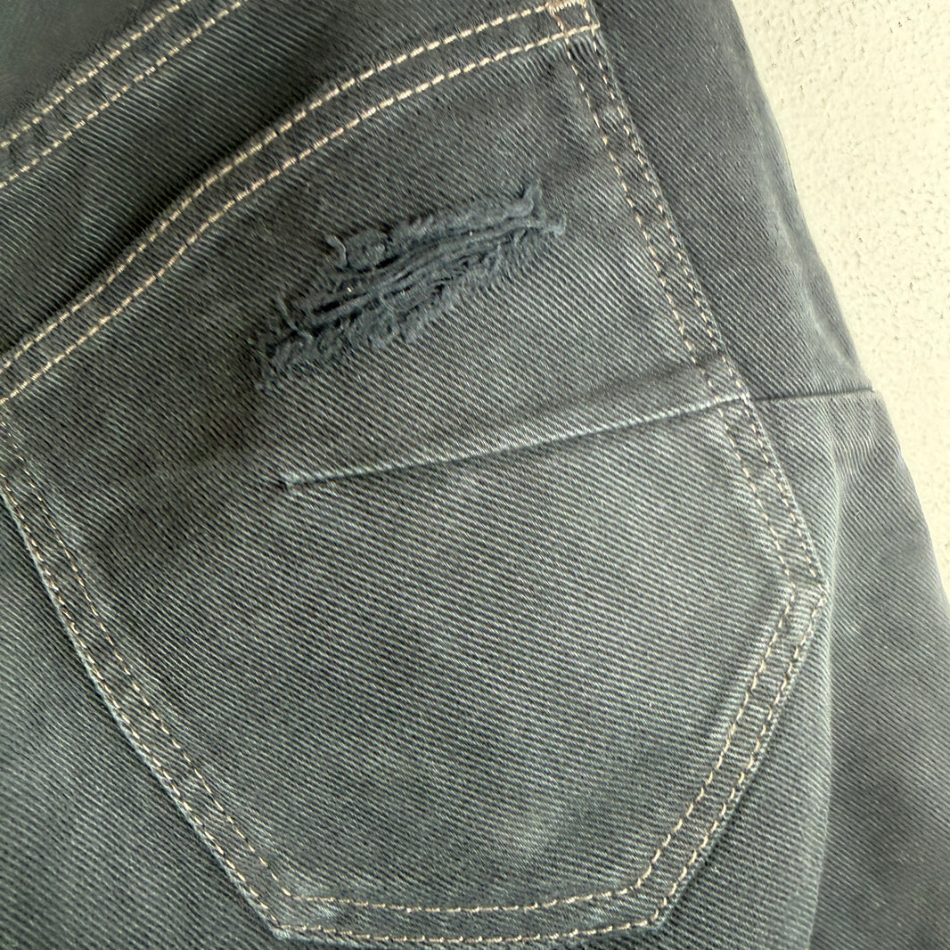 Balenciaga Italian Distressed Boot Cut Jeans