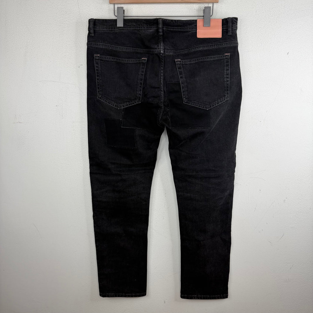 Acne Studios Black Patchwork Jeans