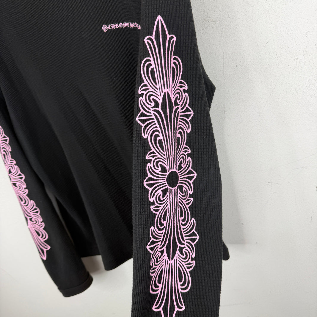 Chrome Hearts Matty Boy Pink Floral Thermal Shirt