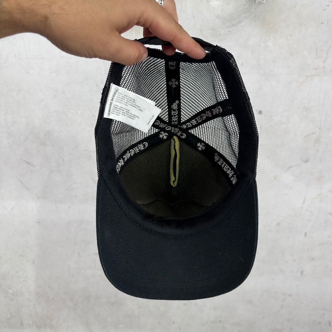Chrome Hearts Chomper Leather Patch Hat