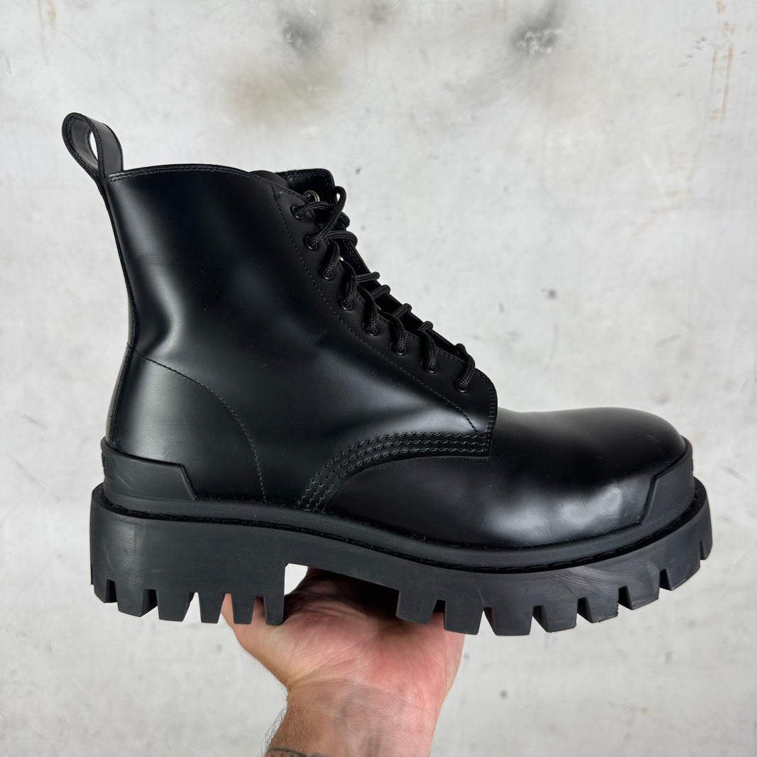 Balenciaga Leather Strike Boots