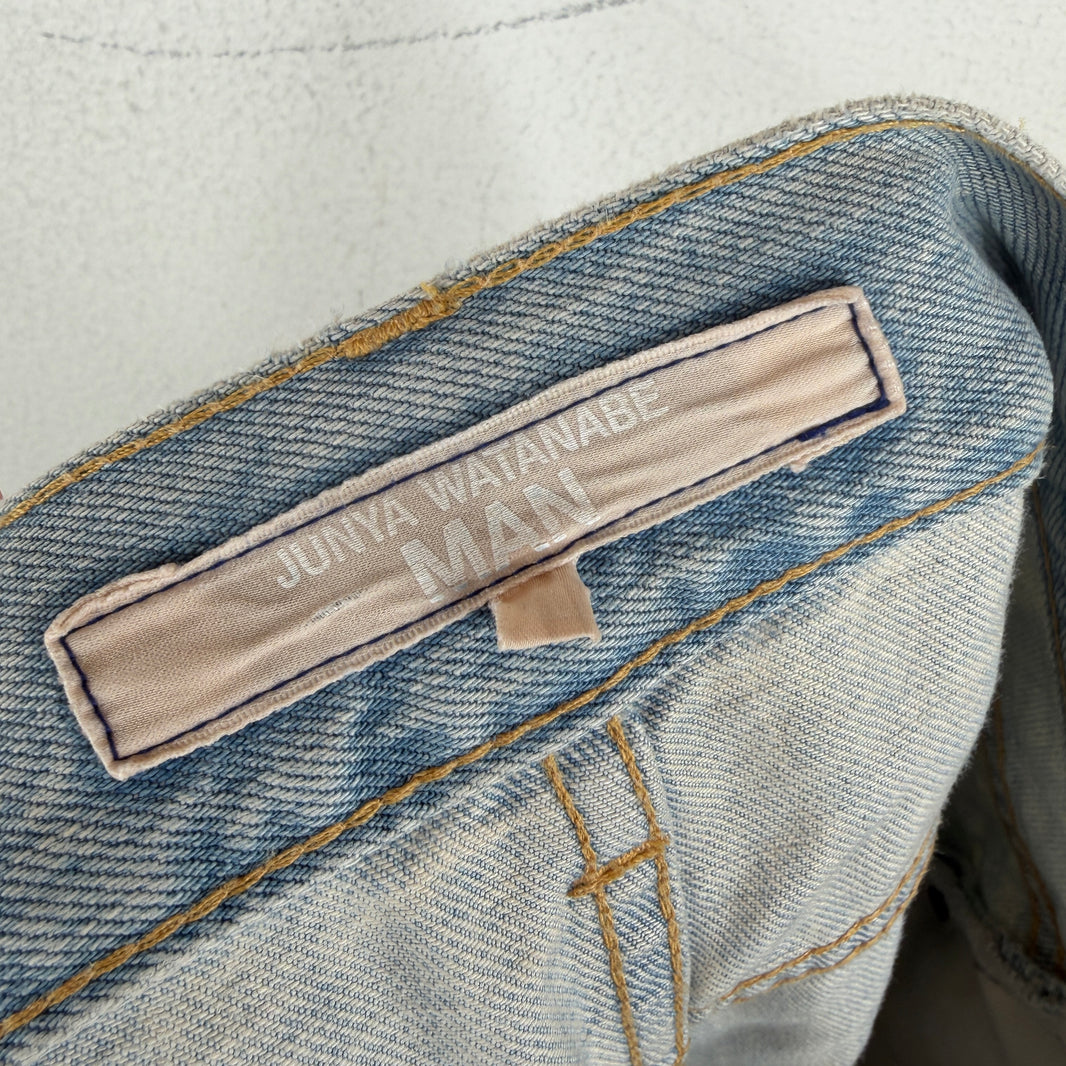 Junya Watanabe Flared Blue Denim Jeans