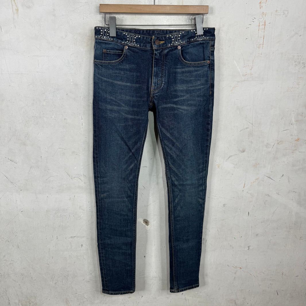 Celine Studded Waist Skinny Jeans