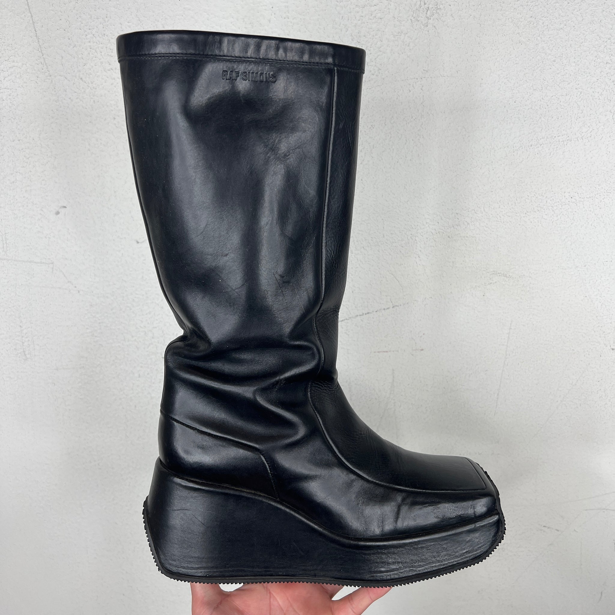Raf Simons Square Riding Boots