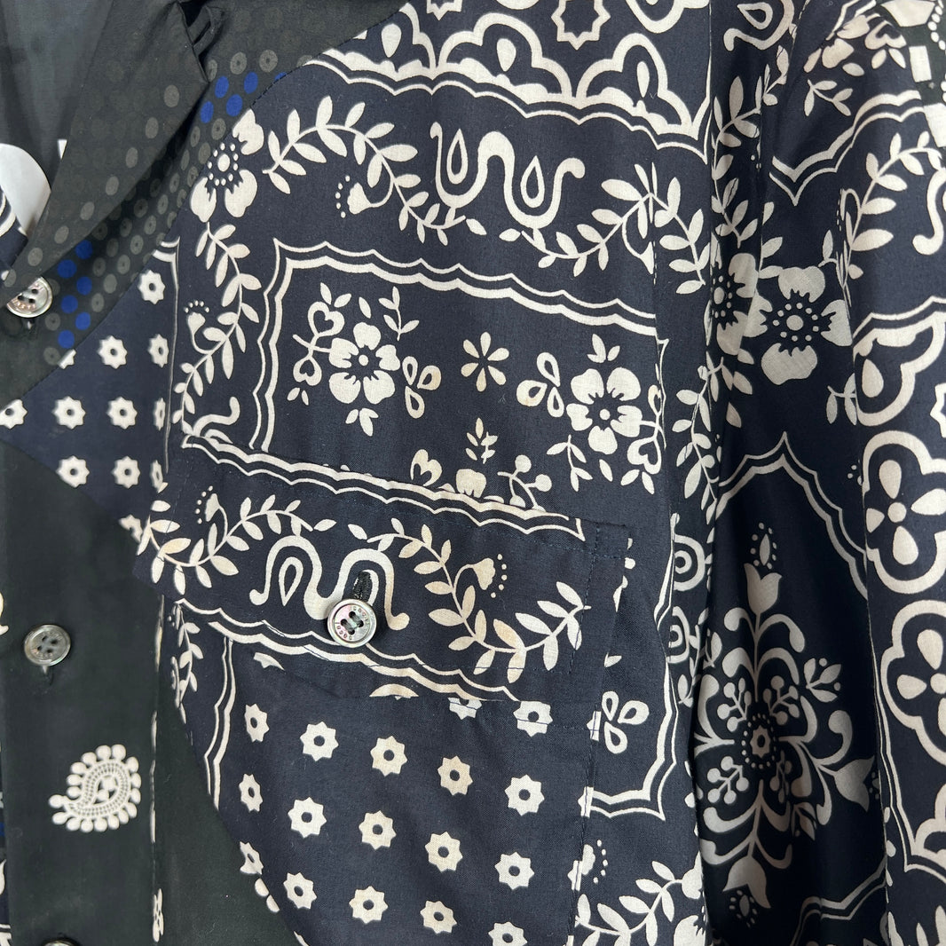 Sacai Bandana Print Button Up Shirt