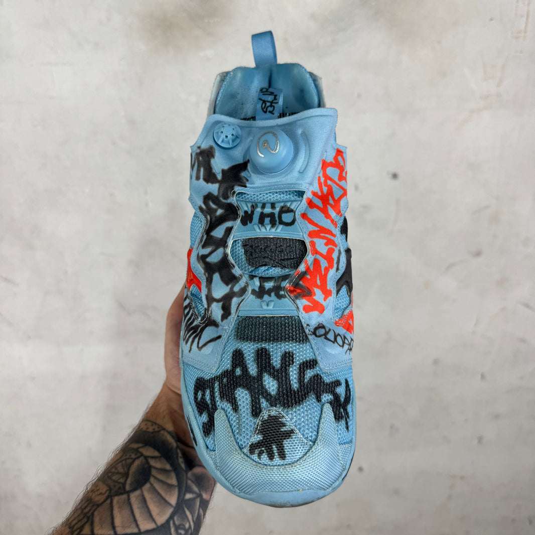 Vetements x Reebok Blue Grafitti Pumps