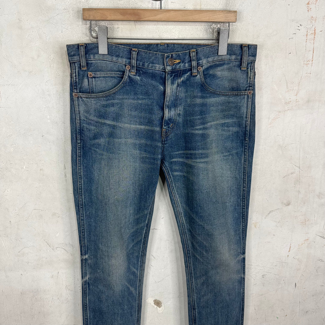 Celine Faded Blue Skinny Jeans