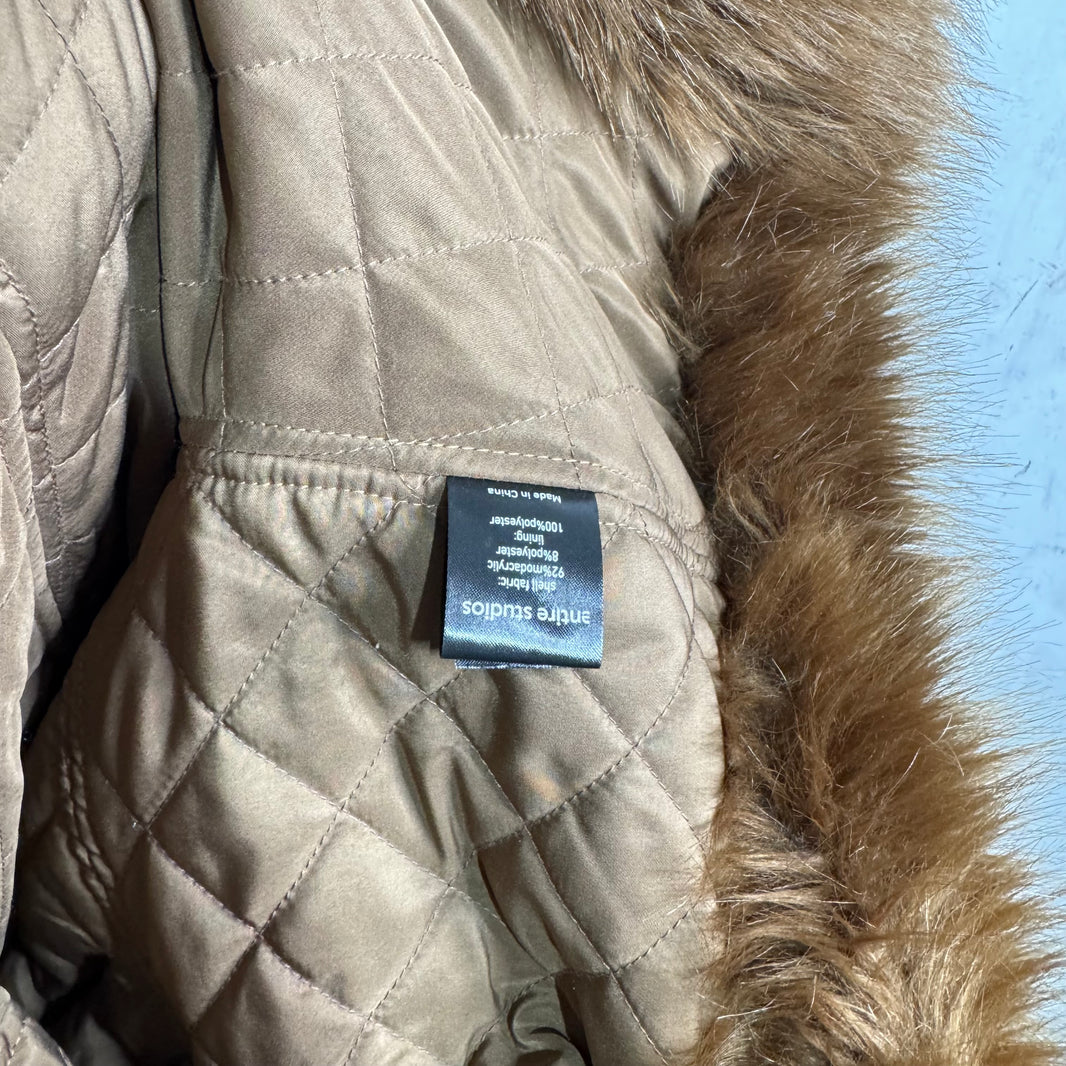 Entire Studios Faux Fur Hunch Cropped Jacket