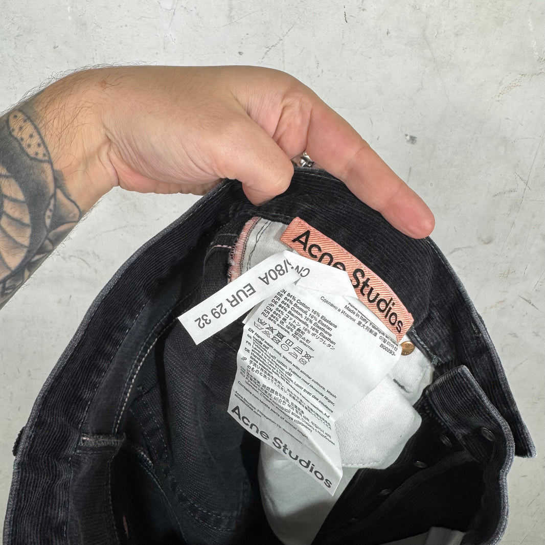 Acne Studios 1996 Cord Black Pants