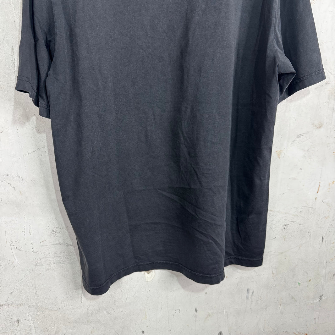 Martine Rose Black Upside Down Logo T-Shirt