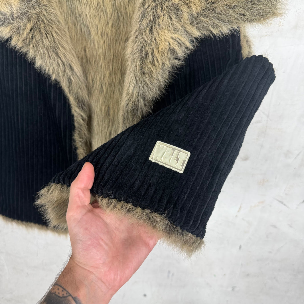 Walter Van Beirendonck Fur Lined Corduroy Vest