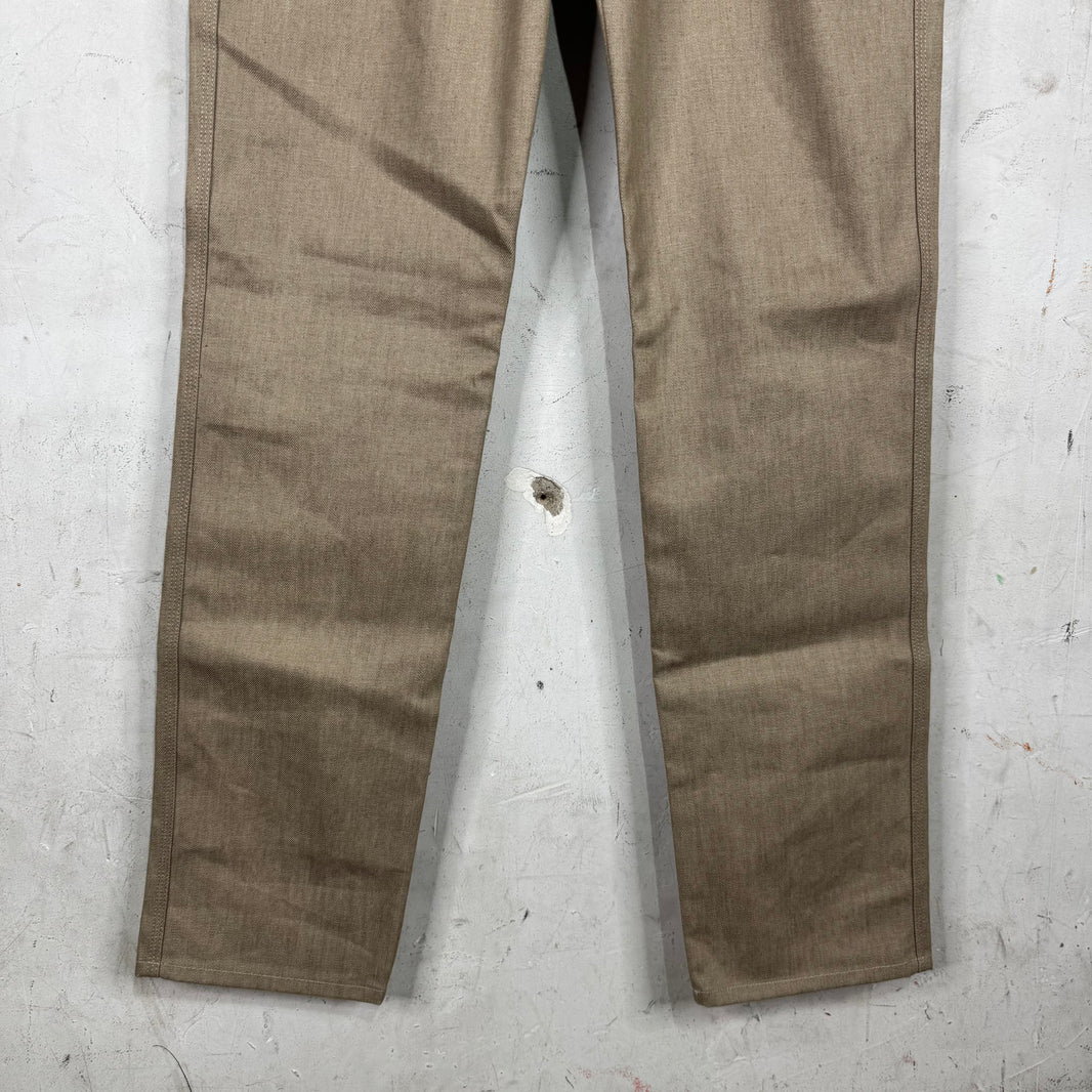 Bottega Veneta 2020 Canvas Leather Panelled Jeans