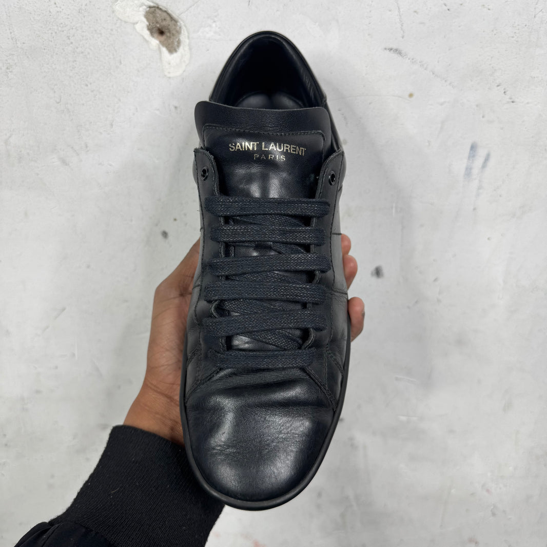 Saint Laurent Black Leather SL01 Sneakers