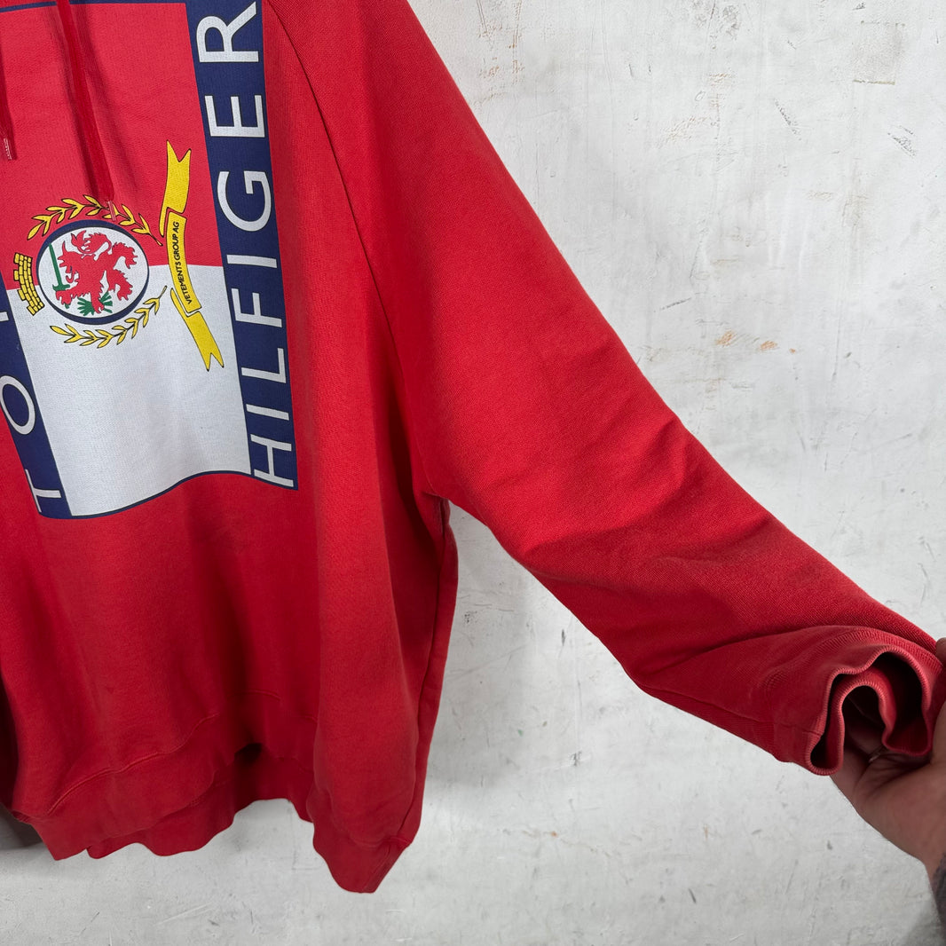 Vetements x Tommy Hilfiger Red Hoodie