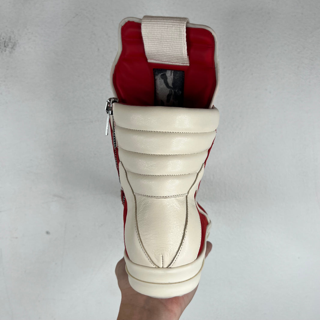 Rick Owens Carnelian Suede Geobaskets