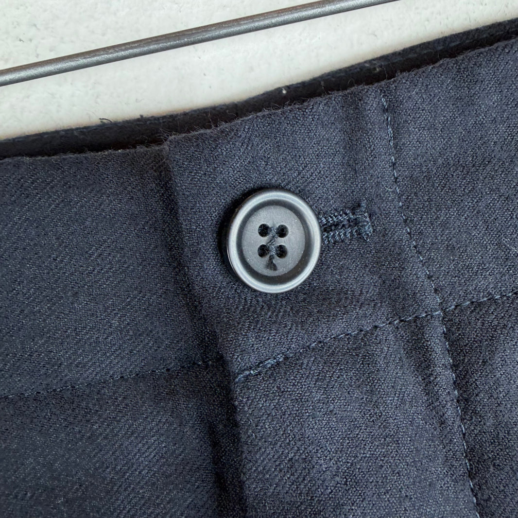 Acne Studios Pace Navy Wool Trousers