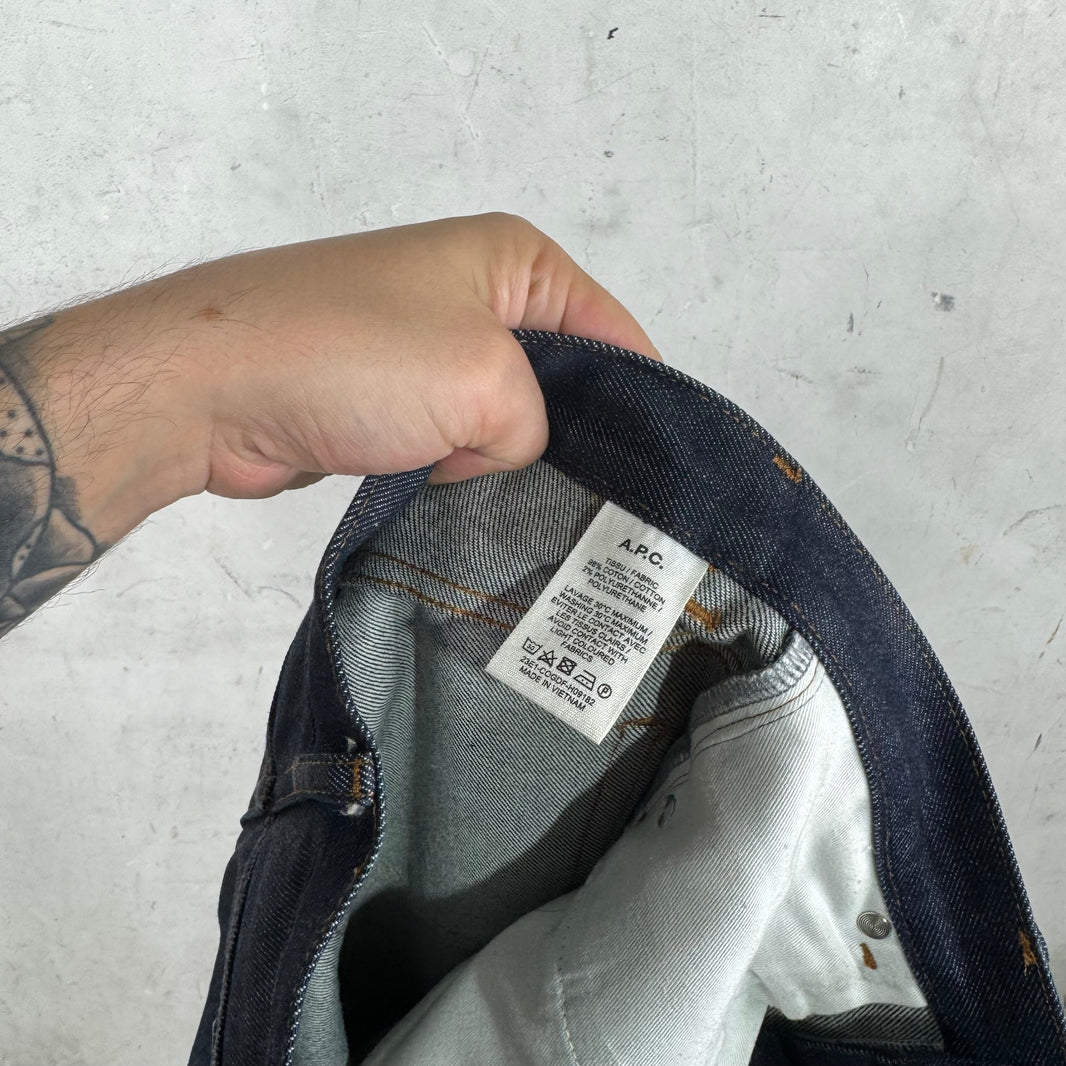APC Straight Legged Raw Denim