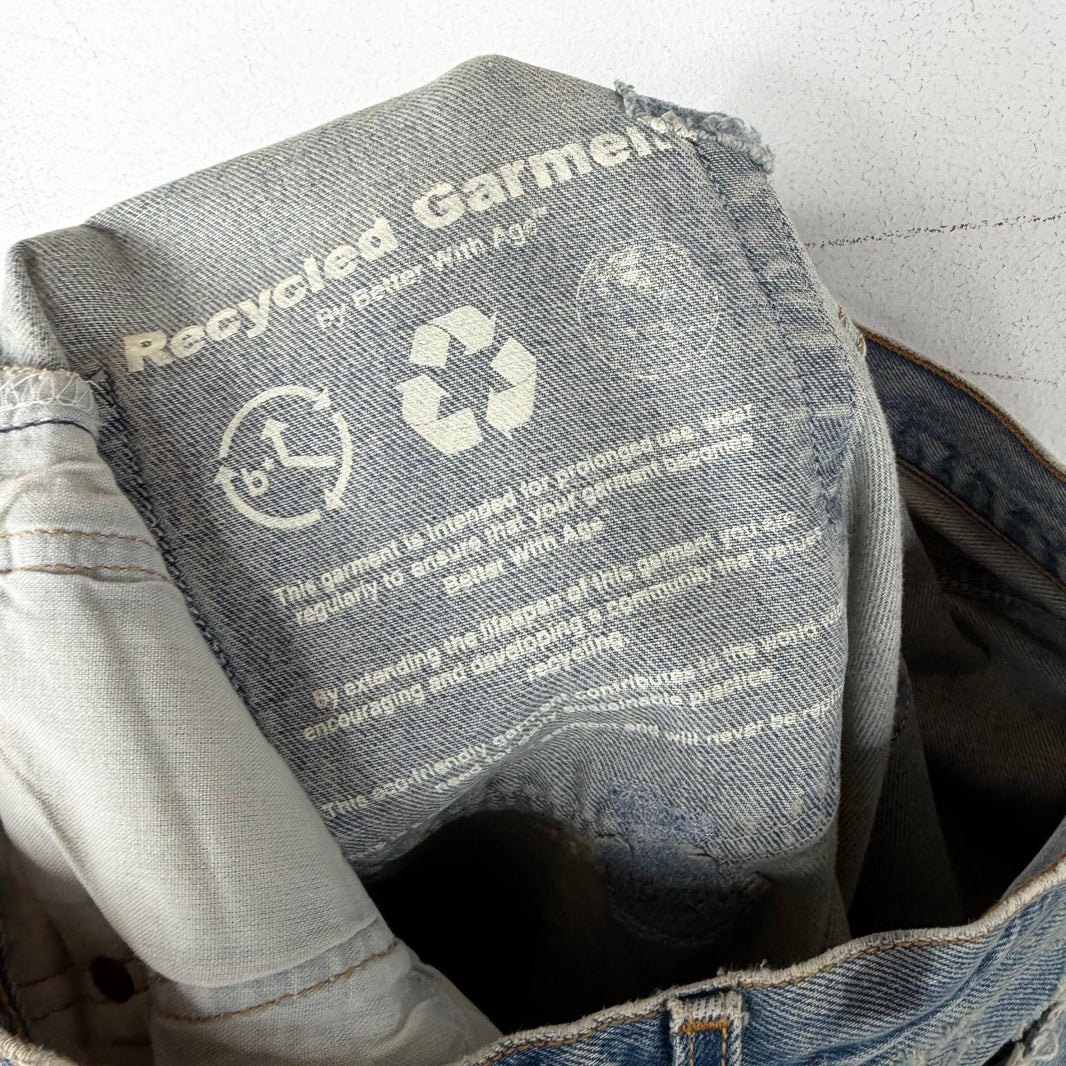 Better With Age Repaired Patched Jeans