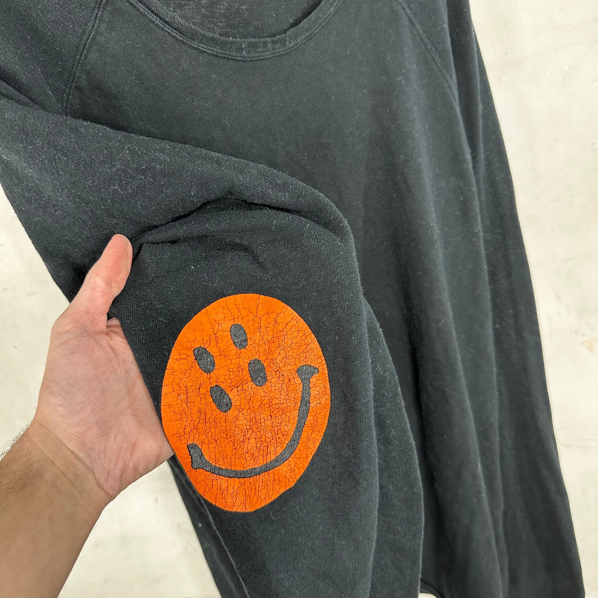 Kapital Orange Smiley L/S Shirt