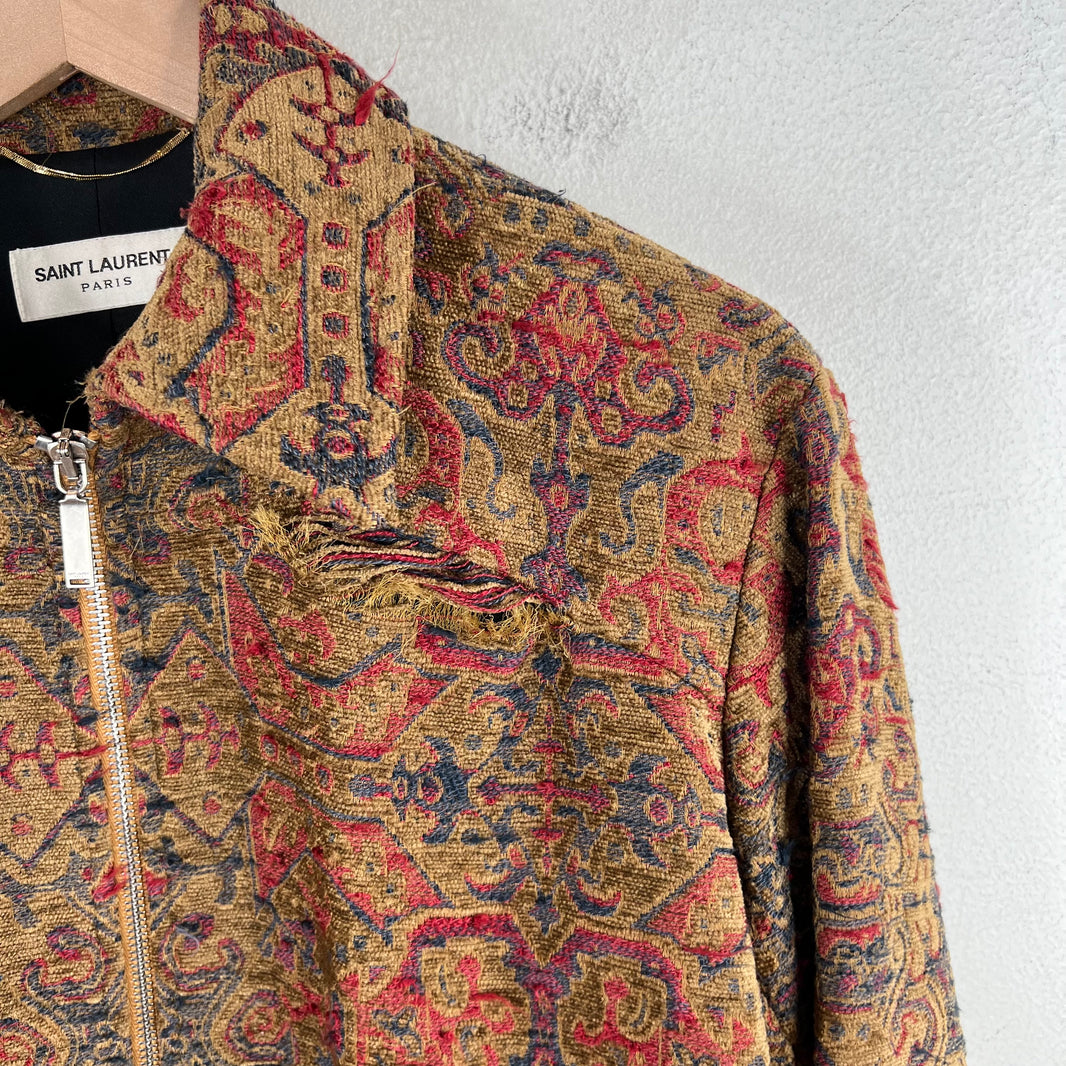 Saint Laurent Marrakech Teddy Tapestry Jacket