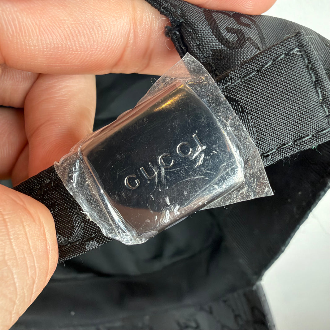 Gucci Black Monogram Hat