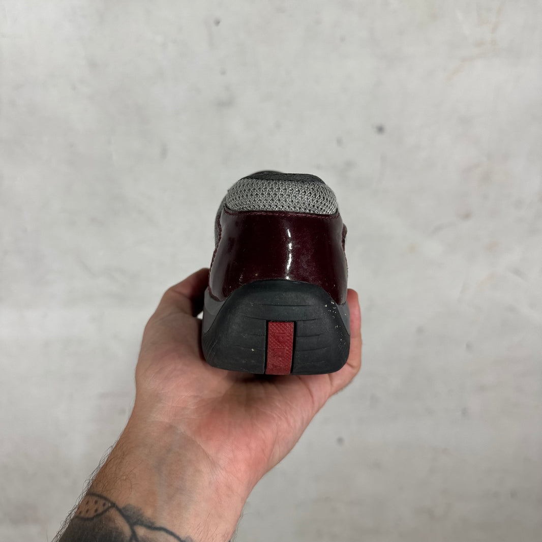 Prada Patent Burgundy Americas Cup