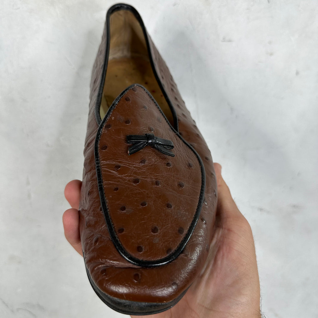 Belgian Ostrich Mr Casual Loafers