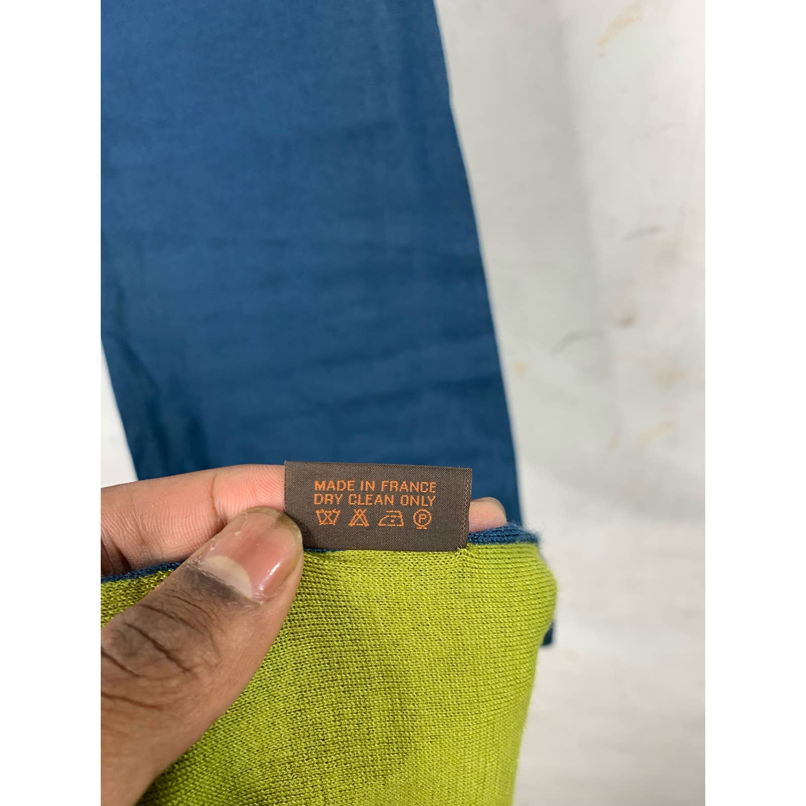 Hermes Two Tone Cashmere Scarf