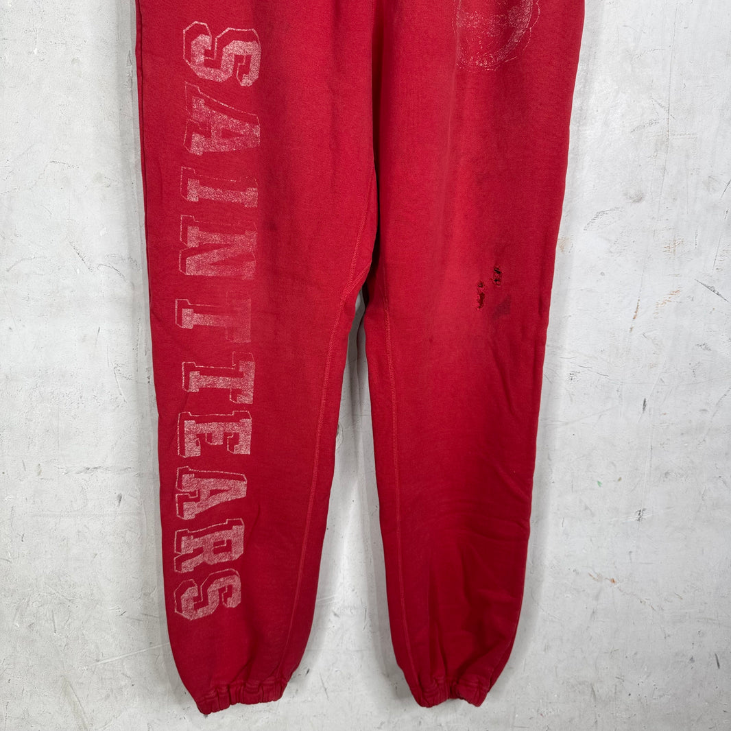 Saint Michael x Denim Tears Red Sweatpants