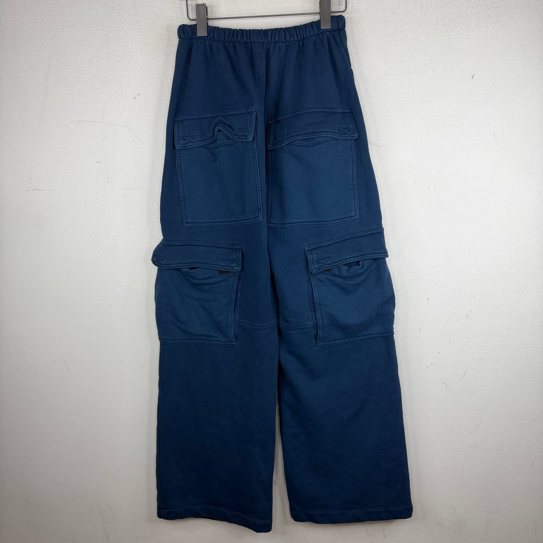 Greg Ross Navy Baggy Cargo Sweatpants