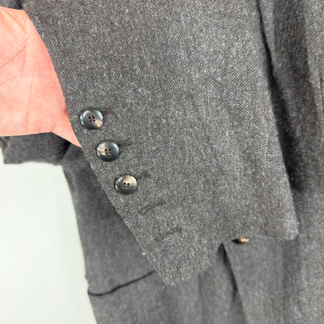 Rick Owens Wool Blend Single Button Blazer