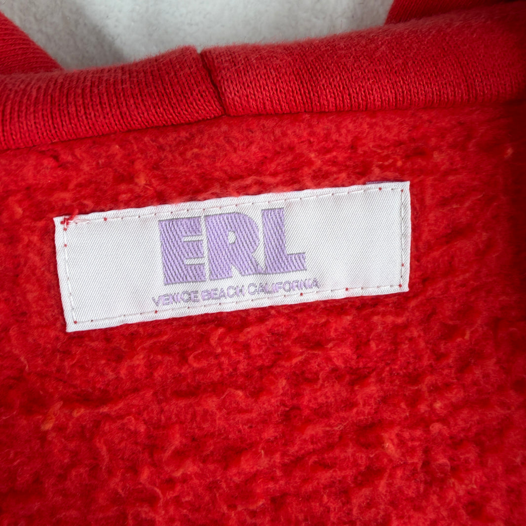 ERL Red/Orange Swirl Pullover Hoodie