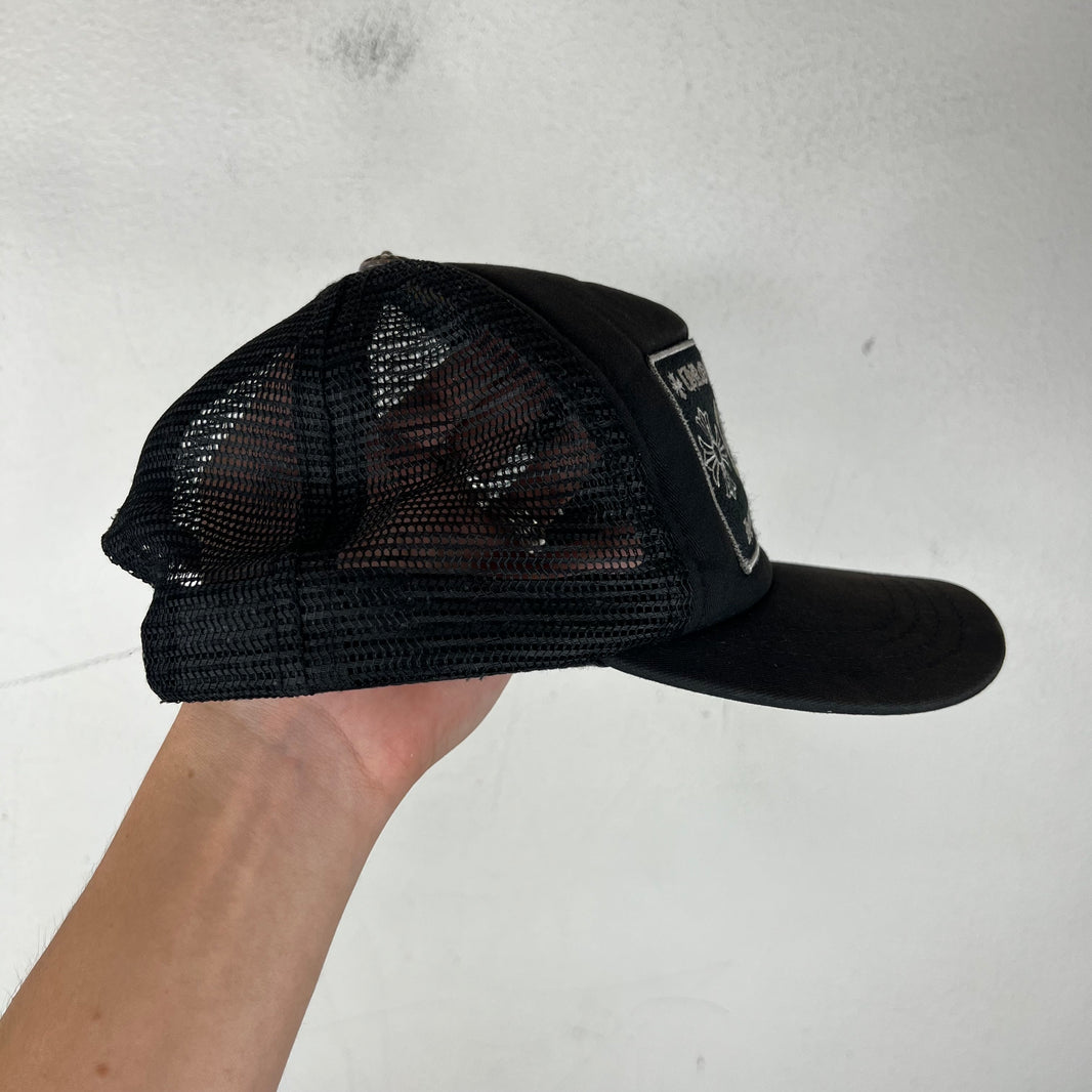 Chrome Hearts Black CH Trucker Hat