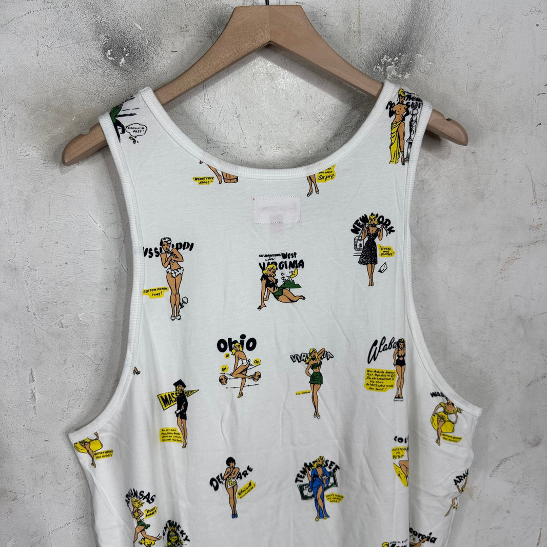 Supreme White Girls Tank