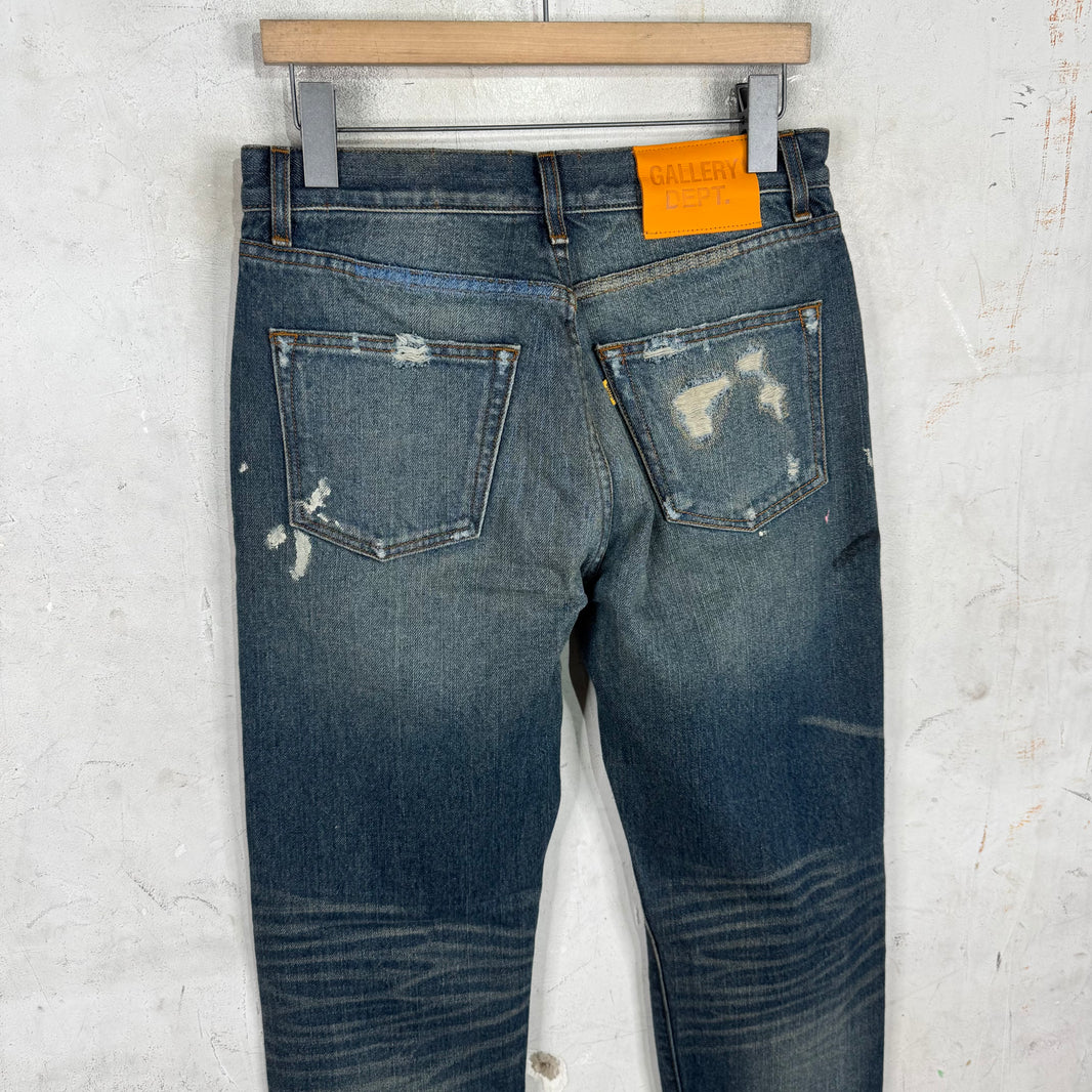 Gallery Dept Distressed Repaired Straight Jeans