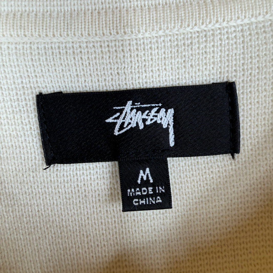 Stussy Knit Swirl Logo Button Up