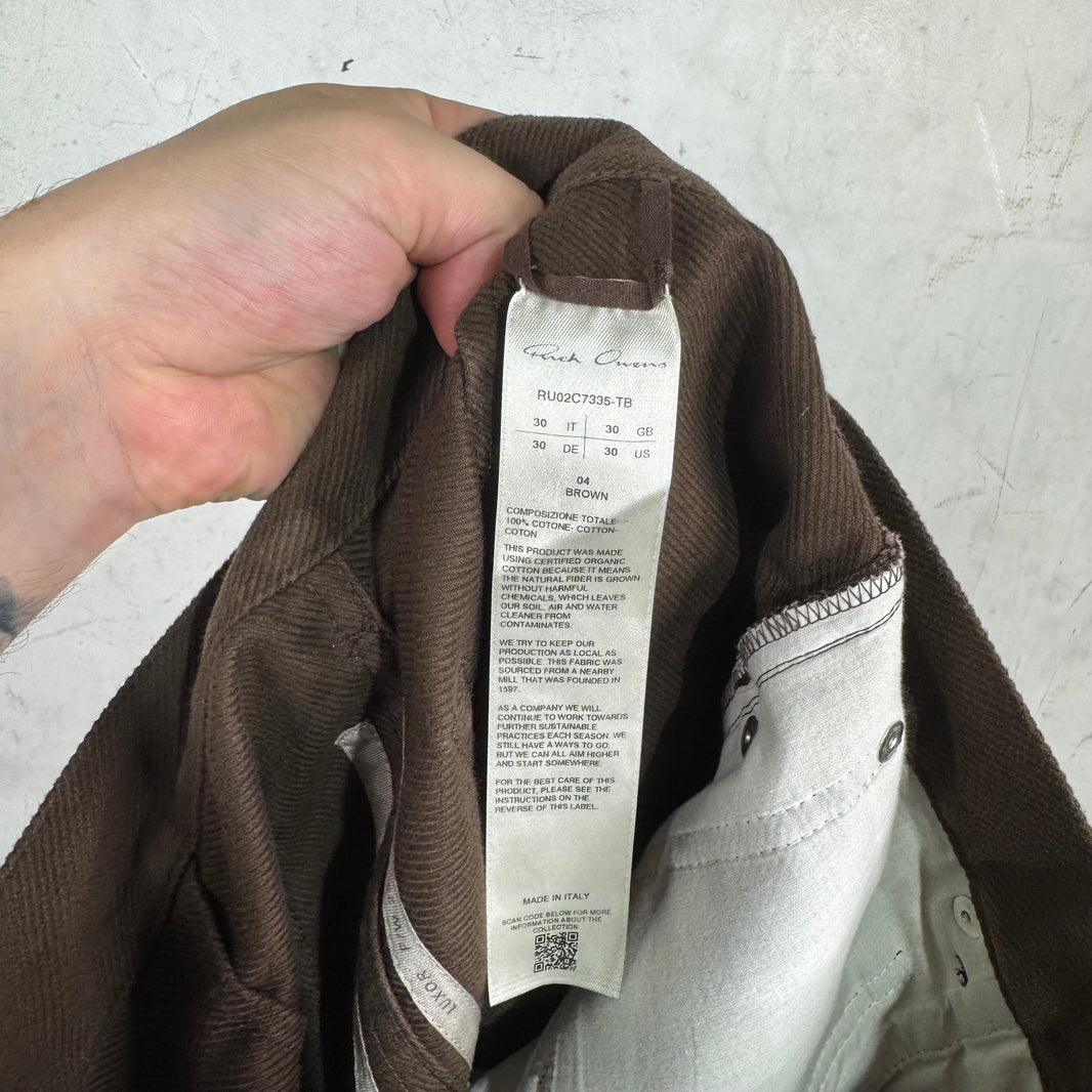 Rick Owens Brown Luxor Bolan Pants