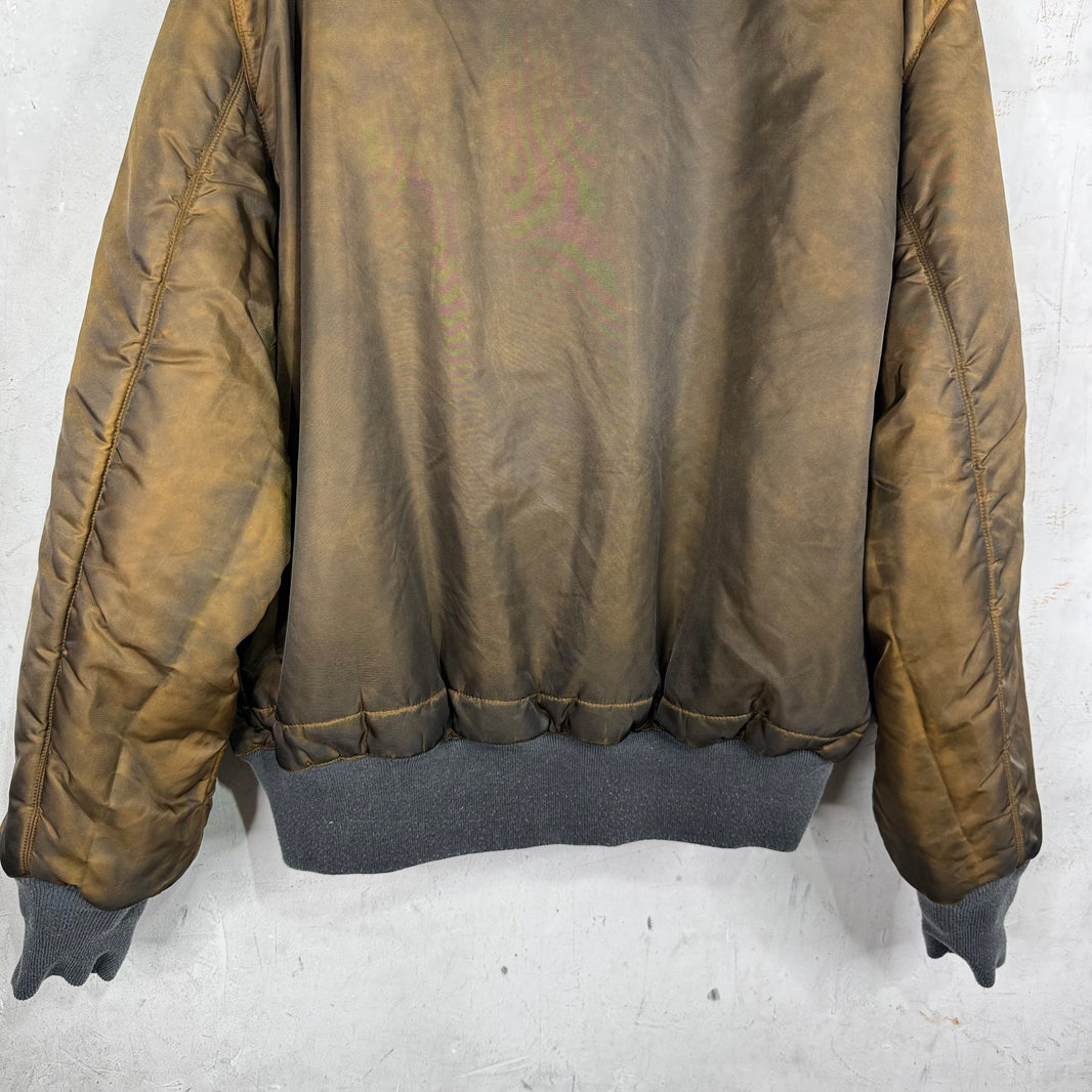 Alexander Digenova Distressed Bomber Jacket