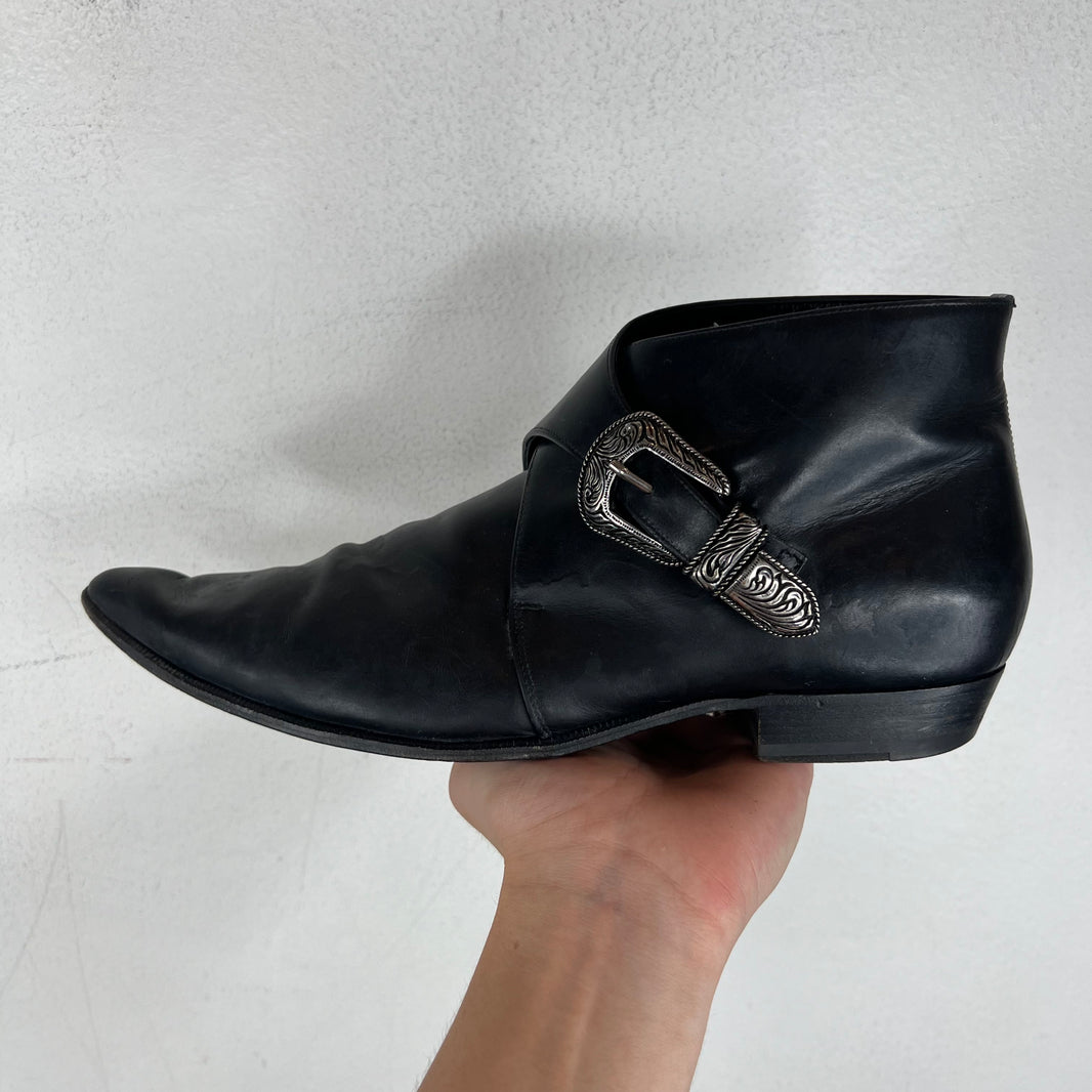 Saint Laurent Leather Duckie Ankle Boot