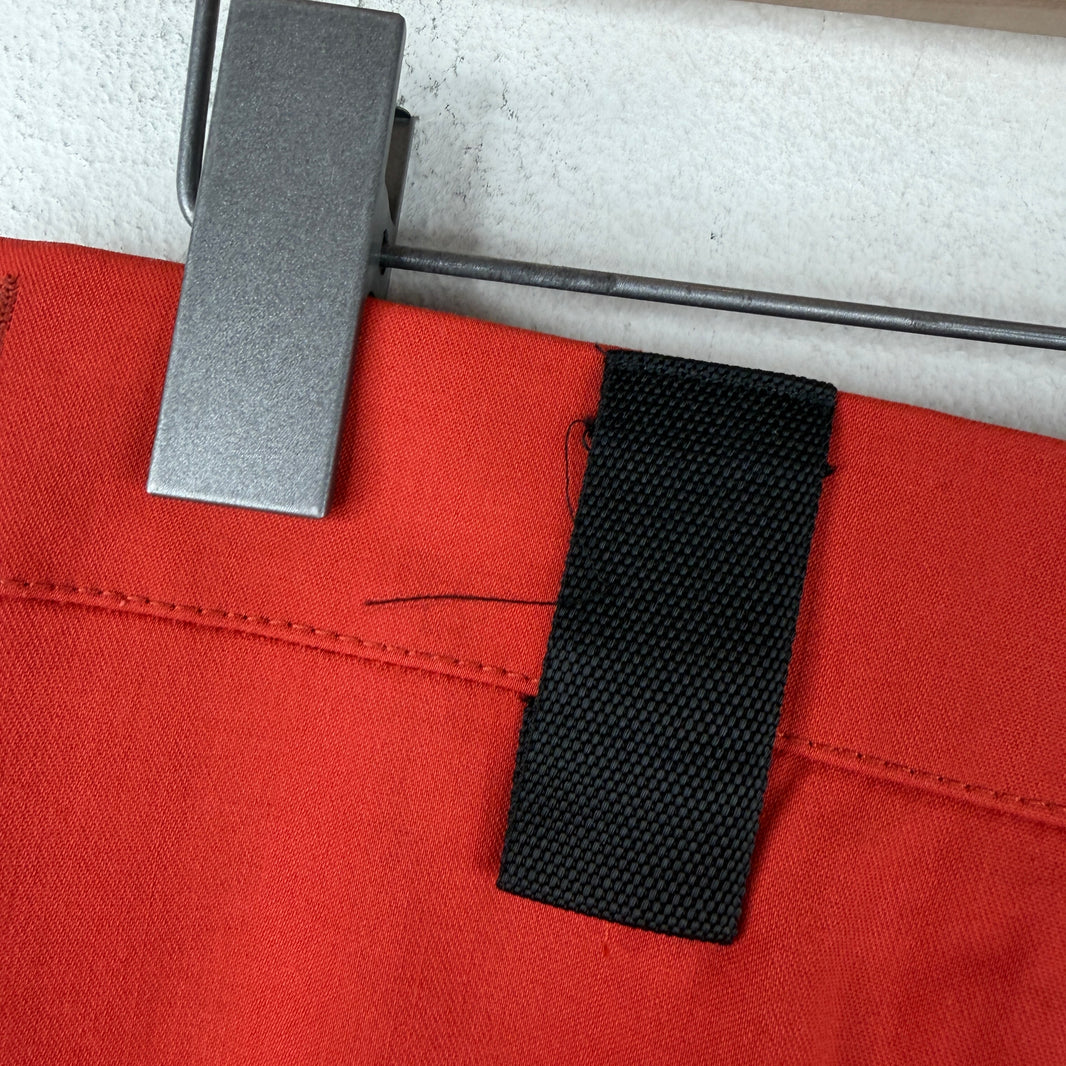 Jacquemus Orange Wool Blend Belted Shorts