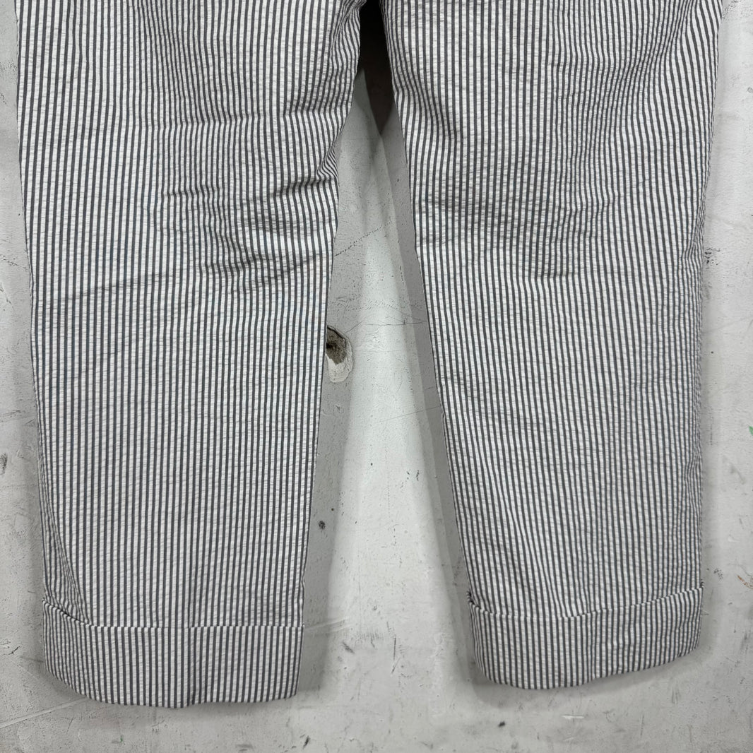 Thom Browne Striped Seersucker 2 Piece Suit
