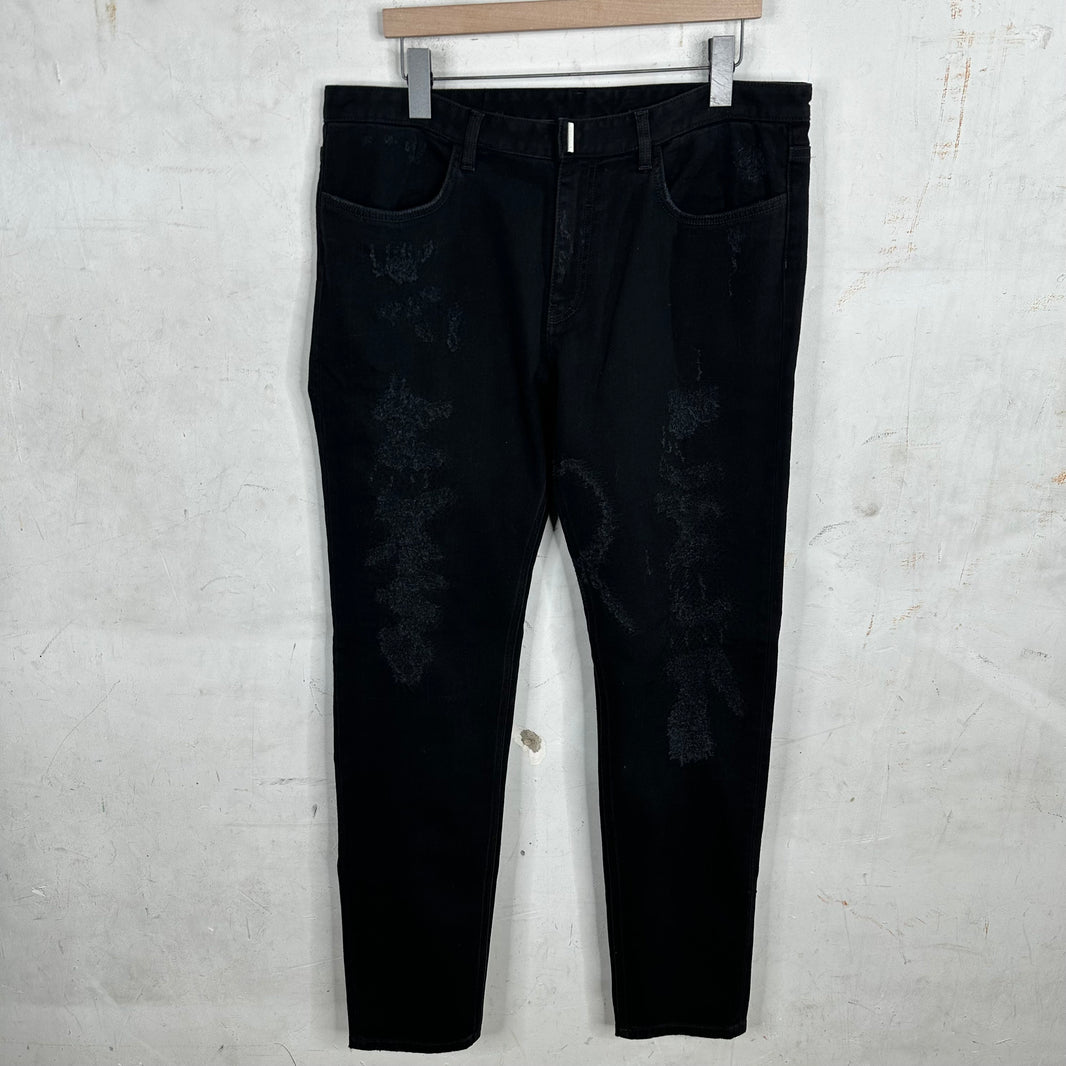 Givenchy Distressed & Repaired Jeans