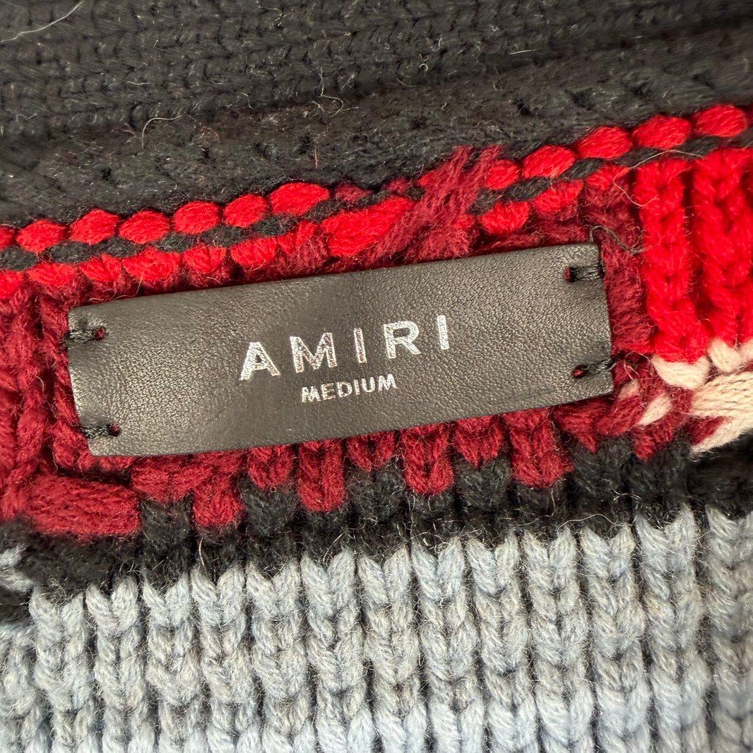 Amiri Sample Multi Color Woven Cardigan